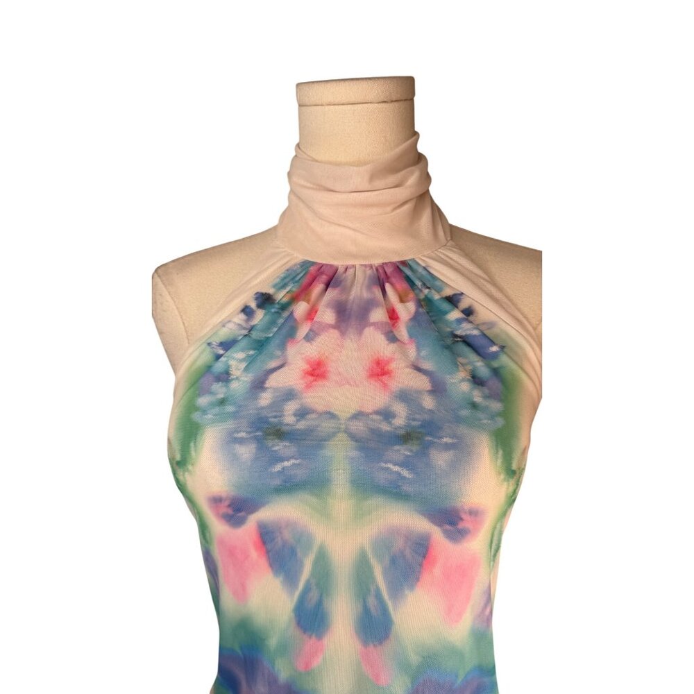 2/$30 AFRM M Halter Tie-Back Top Multicolor Polyester Spandex Blend - Picture 5 of 14